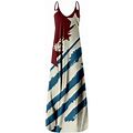 Icuanyi Womens Dresses Clearance Women's Casual Maxi Dress Sexy Stripe Sleeveless Long Dress Plus Size Dress