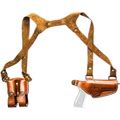 Cebeci Arms Leather Horizontal Shoulder Holster SHS H&K P2000 Tan Right 21013RT30