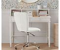 Elsie Simple Desk & Hutch SET, Simply White WB, Standard UPS Delivery