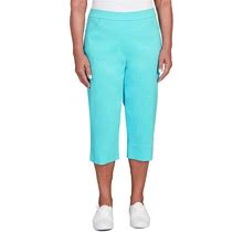 Women's Alfred Dunner Allure Capri Pants, Size: 20, Turq/Blue