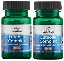 Swanson Luteolin Complex 100 Mg 30 Veg Caps Pack Size 2