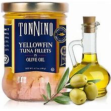 Tonnino Yellowfin Tuna In Olive Oil 6.7Oz Gluten-Free Omega-3 Rich 6-Pack