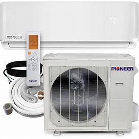 Pioneer 30,000 BTU 18.6 SEER2 Ductless Mini-Split Inverter+ Air Conditioner Heat Pump System Full Set 230V - Without Installation Kit