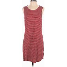 Another Love Casual Dress - Shift Scoop Neck Sleeveless: Red Color Block Dresses - Women's Size Medium