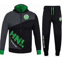 A2Z 4 Kids Kids Unisex HNL Projection Printed Lime Tracksuits 9-10 Years