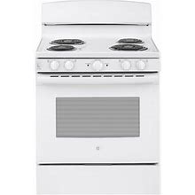 GE Appliances 30" 5 Cu. Ft. Freestanding Electric Range In White | 47 H X 30 W X 28.75 D In | Wayfair 7B8407202a9014a5d8daf16b6f4dce61
