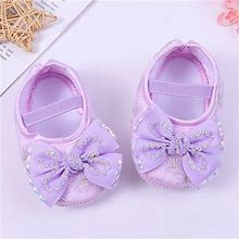 Toddler Girls With Bowknot Non-Slip Toddler First Dress Shoes Shoes Boys Shoes Girls Gift
