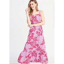 Old Navy Dresses | Ruffle-Tiered Waist-Defined Maxi For Women | Color: Pink | Size: S