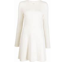 Lisa Yang Round-Neck Cashmere Dress - White