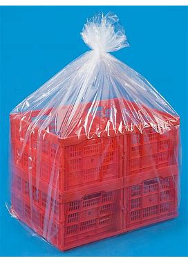 Poly Plastic Bags 30 X 26 X 60", 2 Mil Gusseted, Clear - ULINE - Carton Of 100 - S-2908