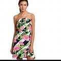 Lilly Pulitzer Dresses | Lilly Pulitzer Jumping The Line Strapless Dress | Color: Green/Pink | Size: M