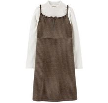 Carter's Little & Big Girls Long Sleeve Fitted Sleeve 2-Pc. Dress Set | Brown | Regular 5 | Dresses Dress Sets