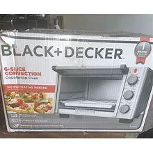 BLACK+DECKER 6-Slice Convection Countertop Toaster Oven, Stainless Silver