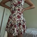American Eagle Outfitters Dresses | American Eagle Floral Babydoll Dress | Color: Cream | Size: Xs