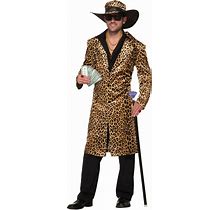Mens Funky Leopard Pimp Costume