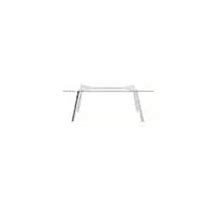 Zavier Clear Tempered Glass Dining Table