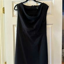 Ann Taylor Dresses | Black Cowl Neck Sheath Dress | Color: Black | Size: 12