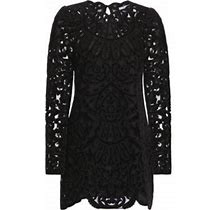 Sea Women's Dana Embroidered Velvet Dress - Black - Size 0