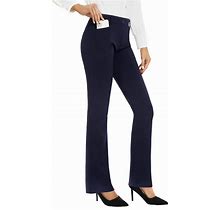 SEVEGO Women's Bootcut Dress Pants 28''/30''/32''/34'' Work Pants With 4 Pockets Tall Long Petite Slacks For Business Casual