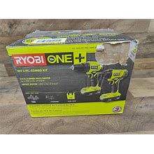 Ryobi P1817 18V ONE+ Drill/Driver, Impact Driver, Batteries, Charger (Open Box)