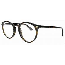 Gucci Oval Eyeglasses GG0121O 002 Havana 49mm 0121