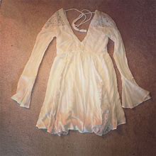 Abercrombie & Fitch Dresses | Abercrombie & Fitch Babydoll Crochet Mini Sundress | Color: White | Size: Xs
