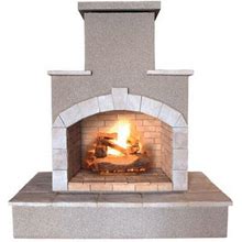 Cal Flame 78" H Propane Outdoor Fireplace In Brown | 78 H X 73 W X 40 D In | Wayfair 23Bb172e8206da94e9391442f2a79567