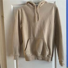 H&M Jackets & Coats | Beige Relaxed Fit H&M Hoodie | Color: Cream | Size: Xs