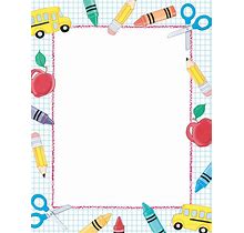 Great Papers! School Stuff Stationery Letterhead, 8.5" X 11", 80 Count, Printer Compatible
