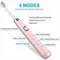 Sanoto Electric Wireless Rechargeable Toothbrushes Ipx7 Waterproof Sonic Electric Toothbrush With 2 Replacement Brush Heads 4 Brushing Modes 2 Min Sma
