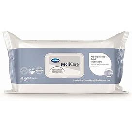 Hartmann Molicare Skin Pre-Moistened Adult Washcloth 9X13 Inch Pack Of 48