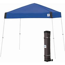 E-Z Up VS3WH12RB Vista Instant Shelter 12' X 12' Royal Blue Canopy With White Frame
