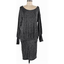 Venus Casual Dress - Sweater Dress: Gray Marled Dresses - Women's Size Medium