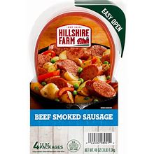 Hillshire Farm Smoked Sausage, Beef - 12 Oz