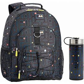 PAC-MAN(TM) Backpack & Slim Water Bottle Bundle
