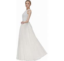 Elliehouse A Line Long Maxi Bridesmaid Tulle Skirt For Wedding Evening Party Prom P68