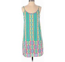 Peach Love Casual Dress: Teal Dresses - Women's Size Small