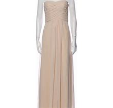 Monique Lhuillier Bridesmaids Dresses | Monique Lhullier Strapless Long Dress | Color: Cream/Tan | Size: 4