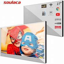 Soulaca 27 Inches Smart Mirror With TV For Bathroom Android With Wifi Bluetooth Ipx6 Waterproof Atsc Television New