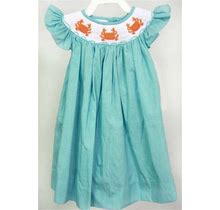 Smocked Dress, Smocked Dresses, Crab Baby Clothes, Smocked Baby Dress, Smocked Dress For Girls, Baby Girl Smocked Dress, 412803 - DD193
