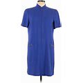 Liz Claiborne Casual Dress: Blue Dresses - Women's Size 12 Petite