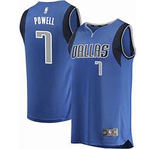 Youth Kyrie Irving Dwight Powell Fanatics Branded Blue Dallas Mavericks Fast Break Custom Replica Jersey - Icon Edition Size: Yth XL