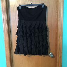 Lc Lauren Conrad Dresses | Lc Mini Ruffled Dress | Color: Black | Size: 16