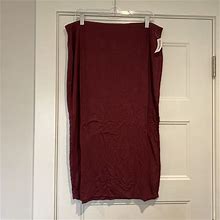NWT Old Navy Pencil Skirt XL/Tall Red Wine