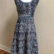 Nanette Lepore Dresses | Nanette Lepore Knit Dress In Blues | Color: Blue/Silver | Size: S