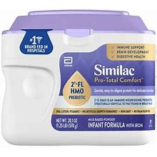 Similac Pro-Total Comfort Powder Baby Formula, 20.1-Oz Tub