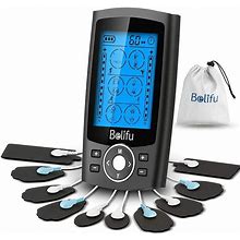 Belifu Dual Channel TENS EMS Unit 24 Modes Muscle Stimulator For Pain Relief The