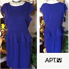 Apt. 9 Dresses | Purple Peplum Dress | Color: Purple | Size: 16