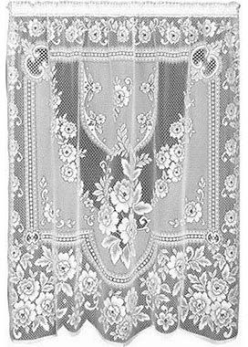 Heritage Lace Victorian Rose 60X84 Panel In Ecru, White, Curtains & Drapes