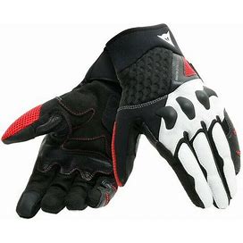 Gloves Motorcycle Dainese X-Moto Black White Red Sport Naked Touring Racing